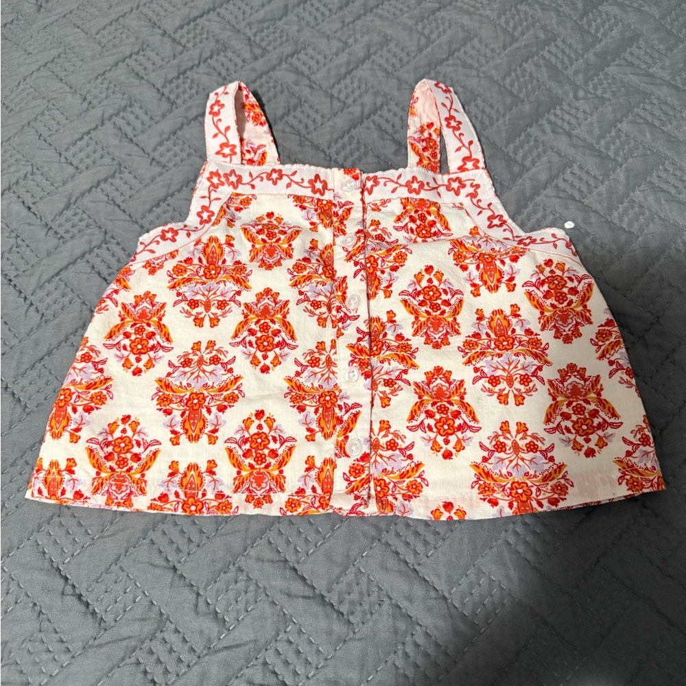 Set Haute Hippie Red and Cream Kids Top